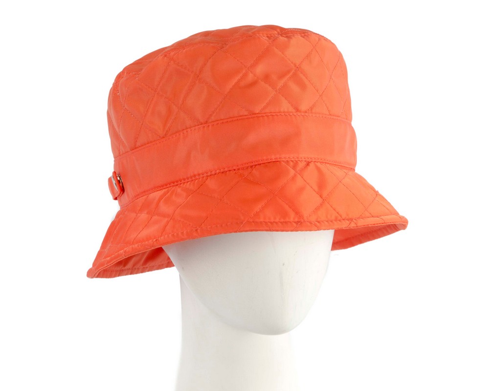 Orange Casual Weatherproof Bucket Golf Hat